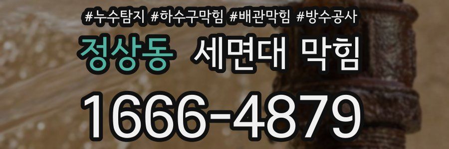 정상동 세면대 막힘