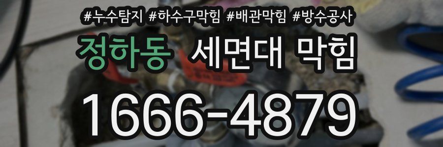 정하동 세면대 막힘