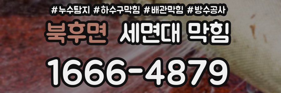 북후면 세면대 막힘