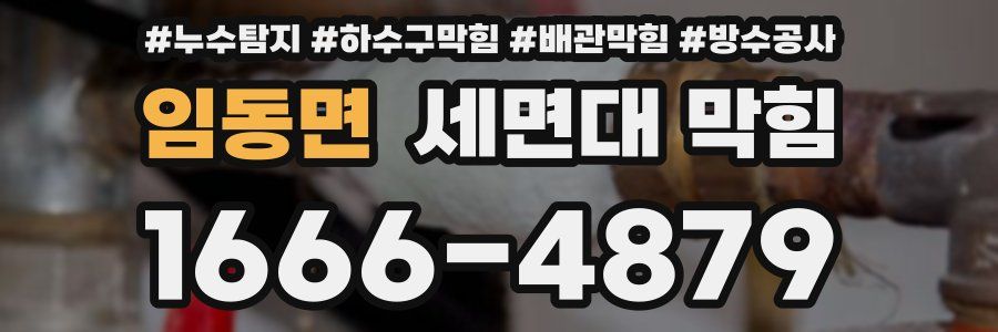 임동면 세면대 막힘