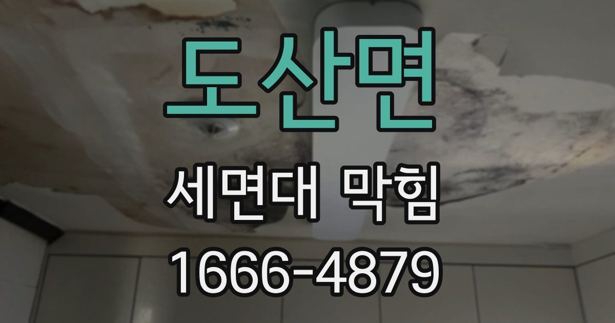 도산면 세면대 막힘