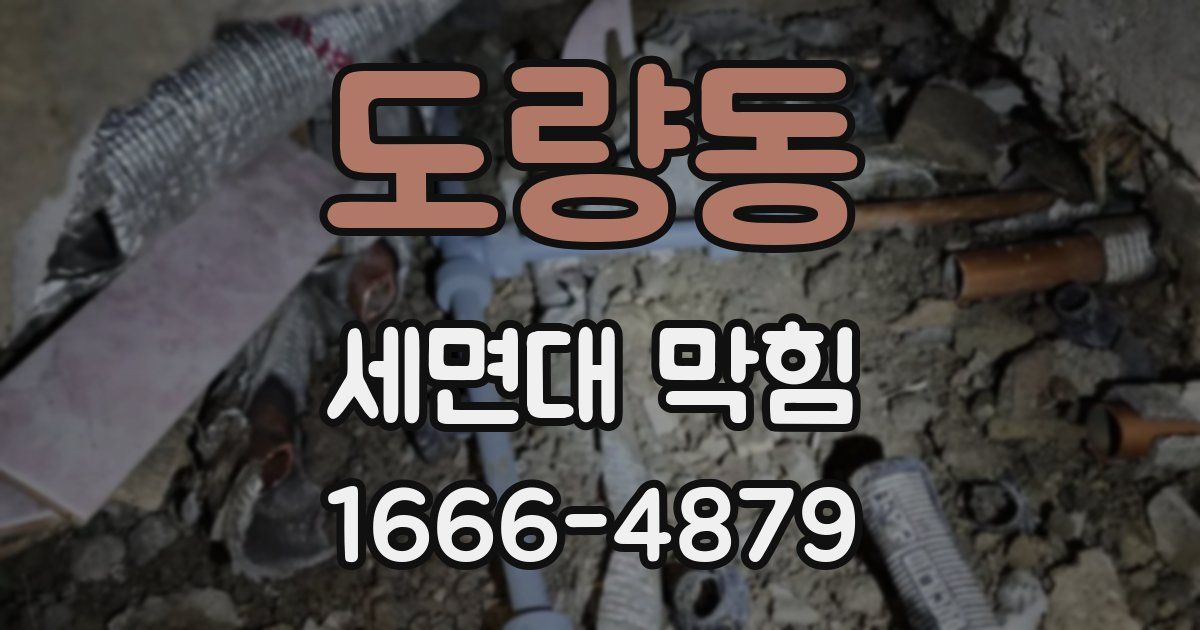 도량동 세면대 막힘