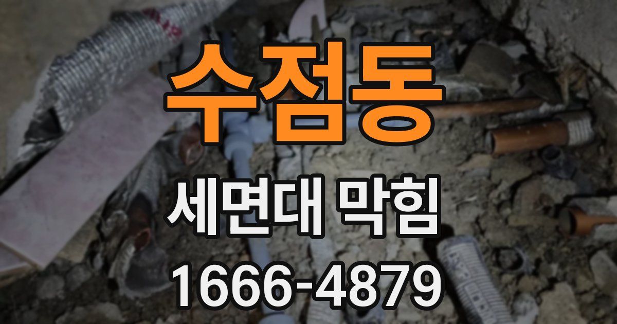 수점동 세면대 막힘