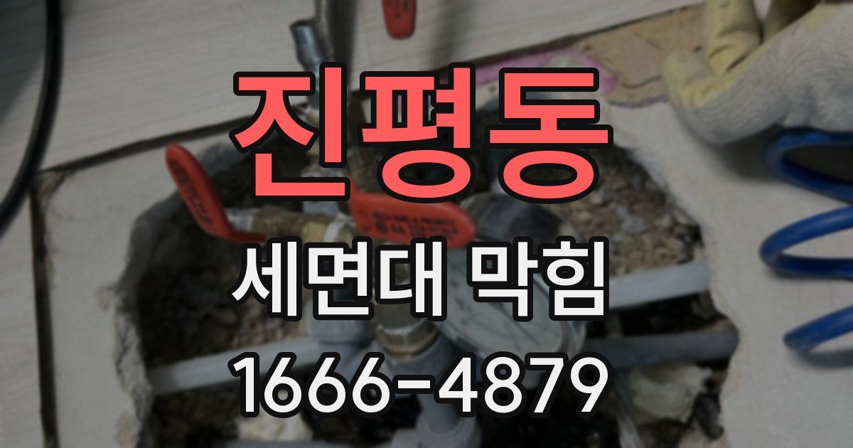 진평동 세면대 막힘