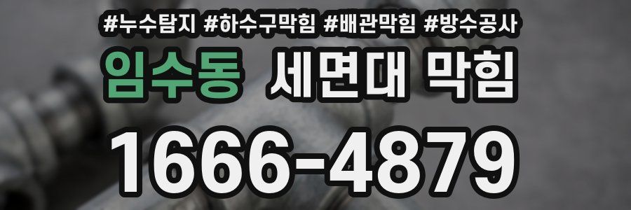 임수동 세면대 막힘