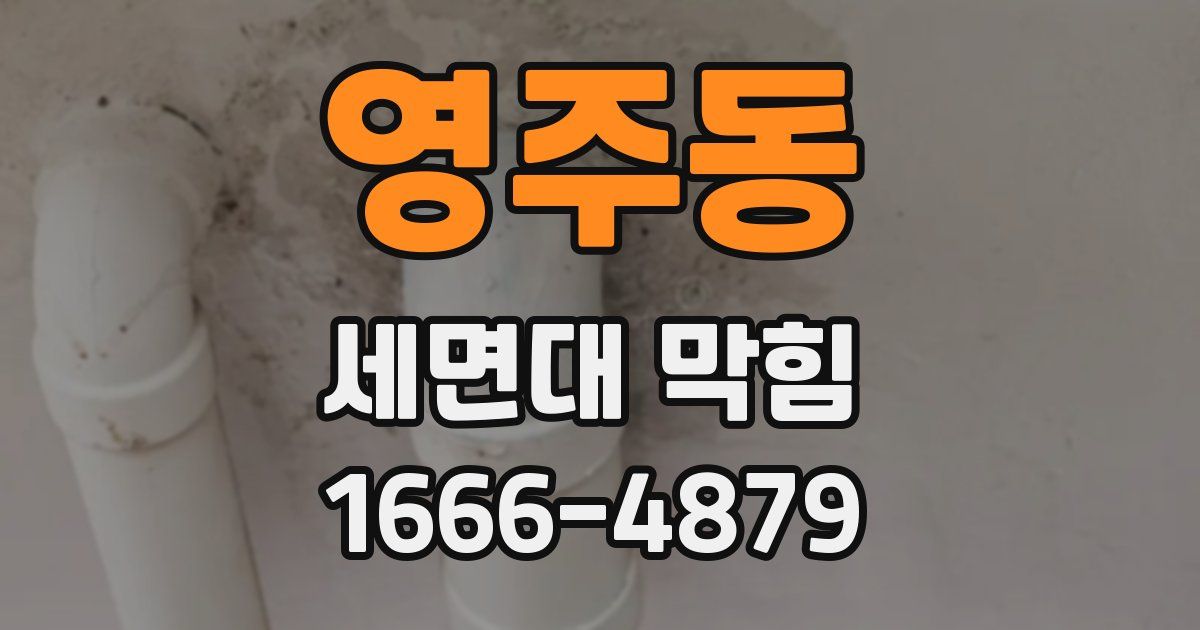 영주동 세면대 막힘