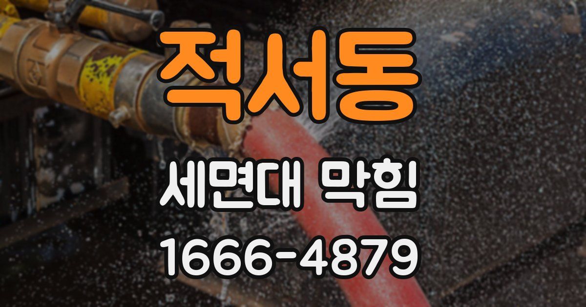 적서동 세면대 막힘