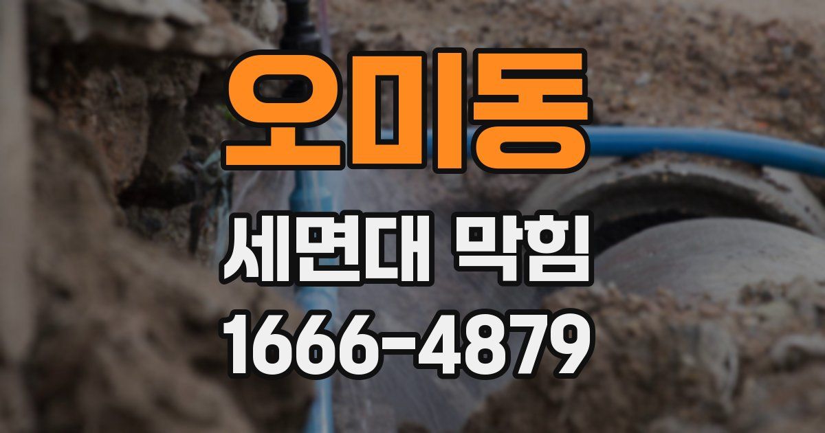 오미동 세면대 막힘