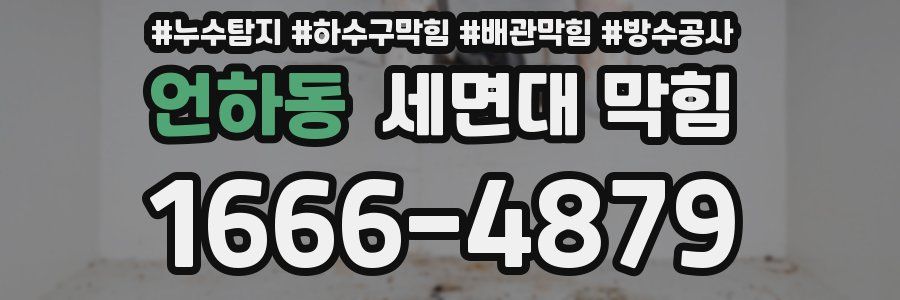 언하동 세면대 막힘