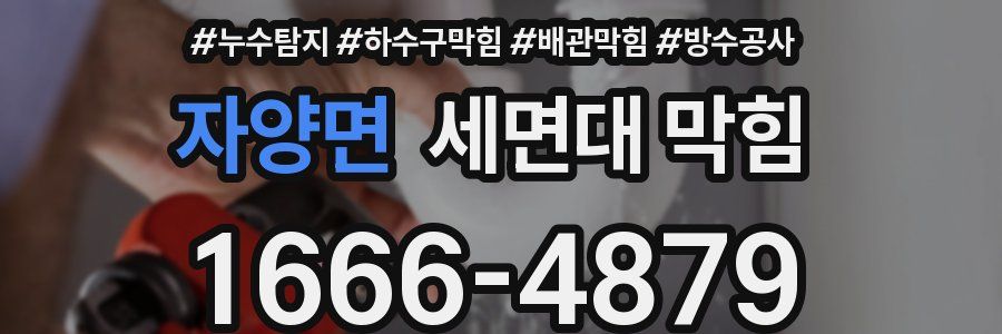 자양면 세면대 막힘