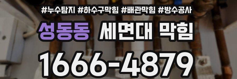성동동 세면대 막힘
