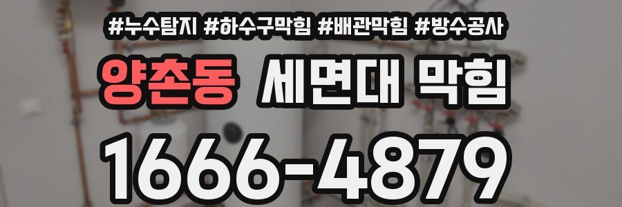 양촌동 세면대 막힘