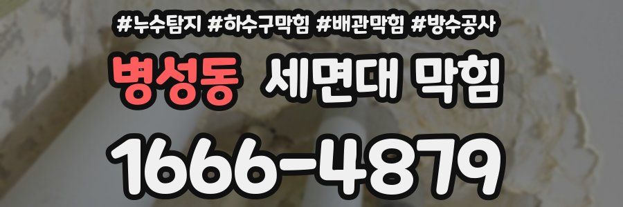 병성동 세면대 막힘