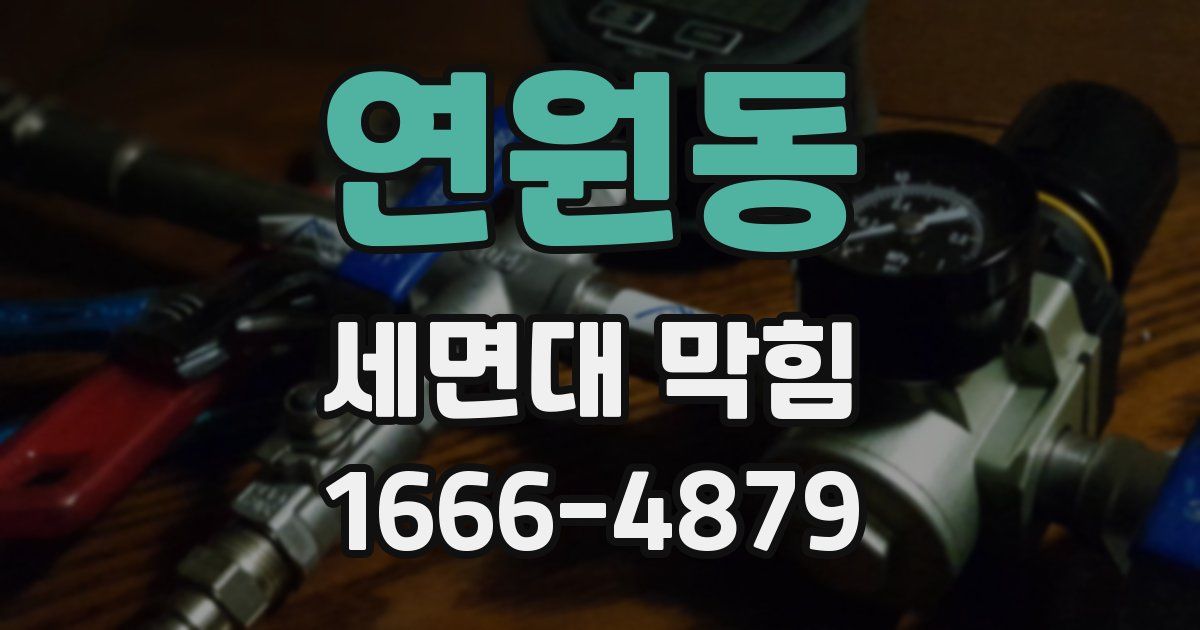 연원동 세면대 막힘