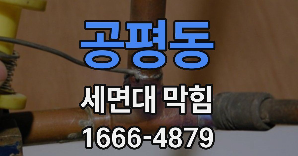 공평동 세면대 막힘