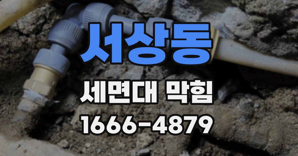 서상동 세면대 막힘