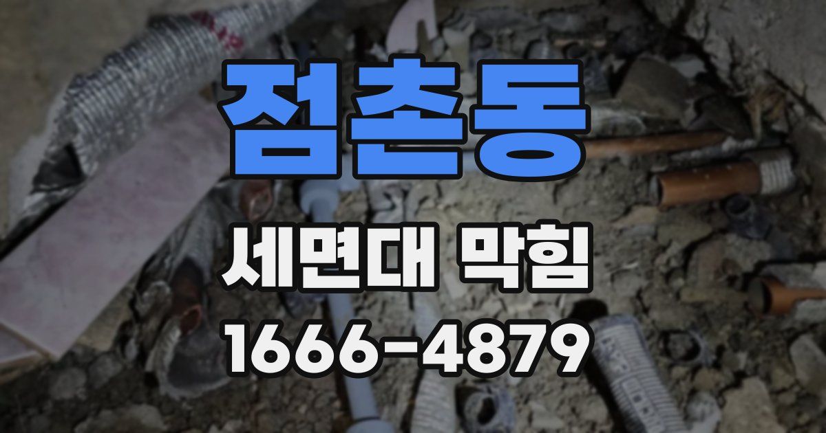 점촌동 세면대 막힘