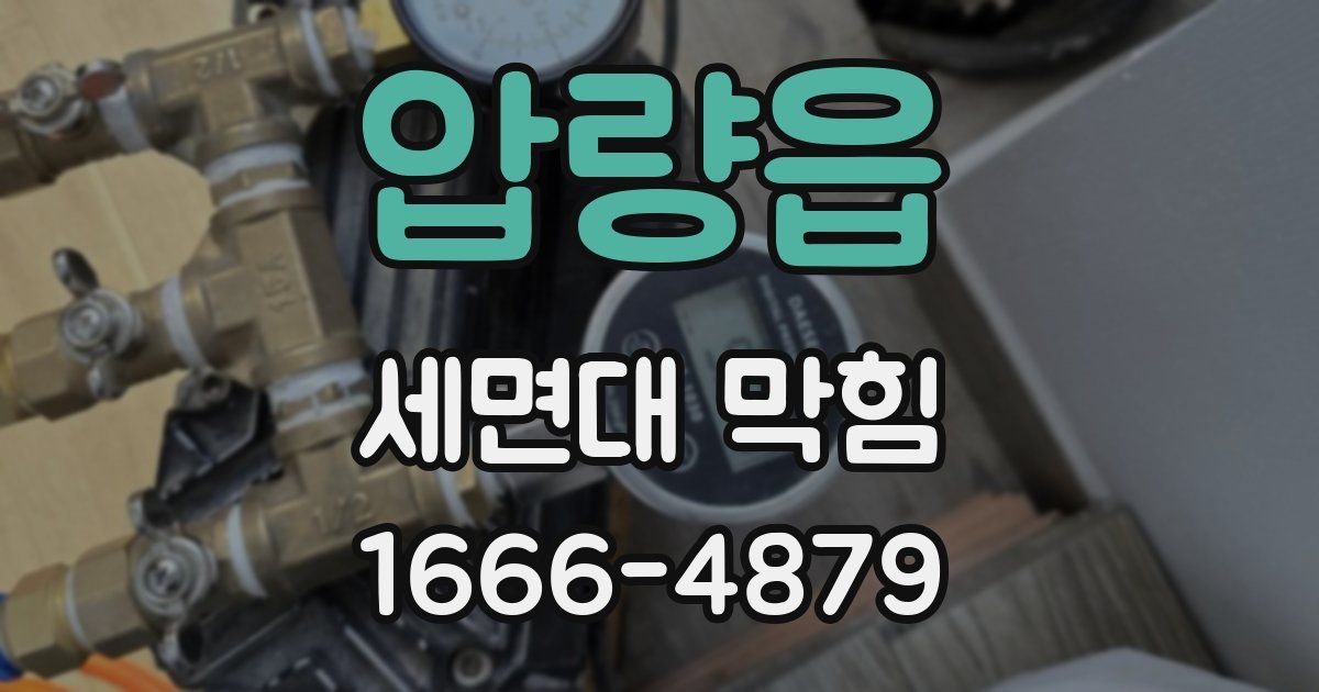압량읍 세면대 막힘