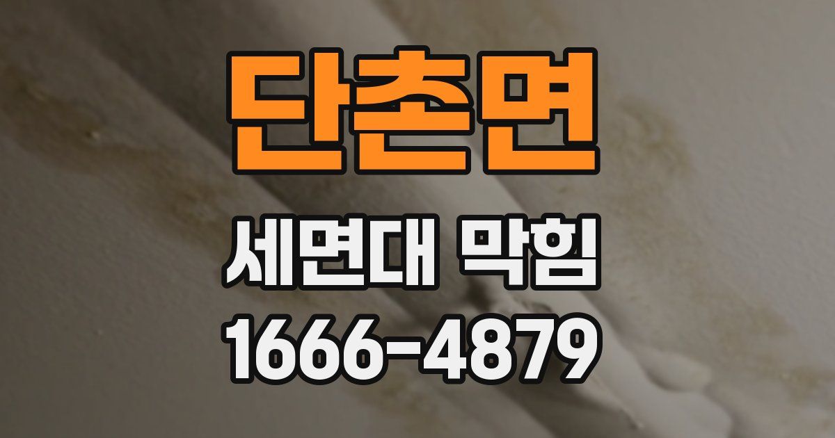 단촌면 세면대 막힘
