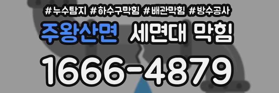 주왕산면 세면대 막힘
