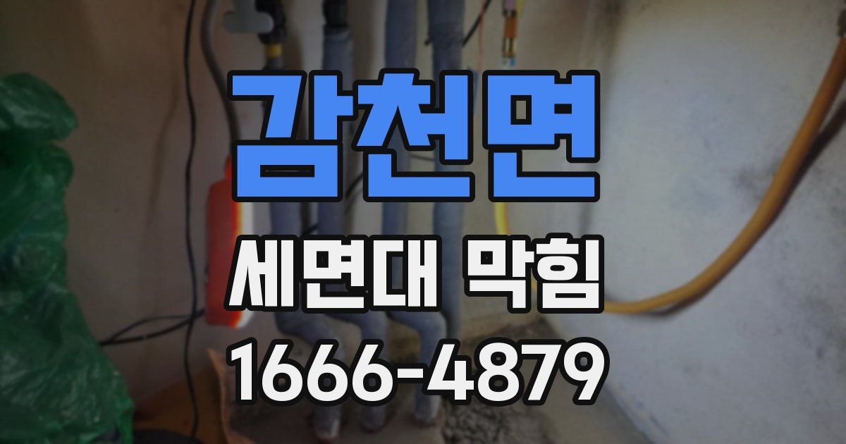 감천면 세면대 막힘