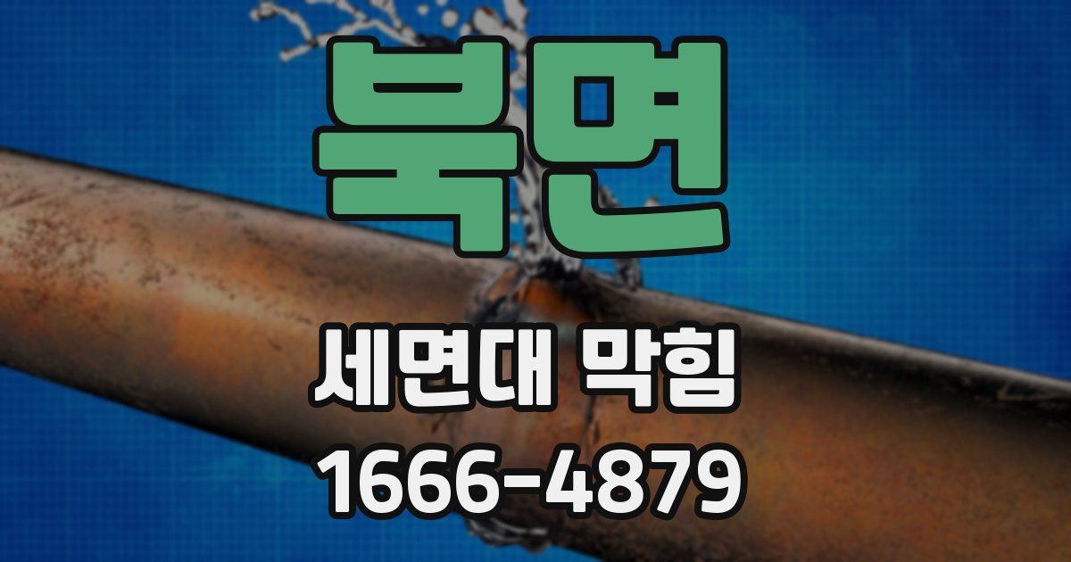 북면 세면대 막힘