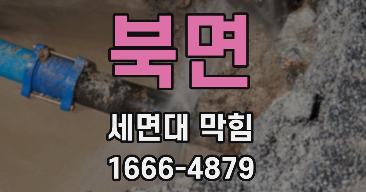 북면 세면대 막힘