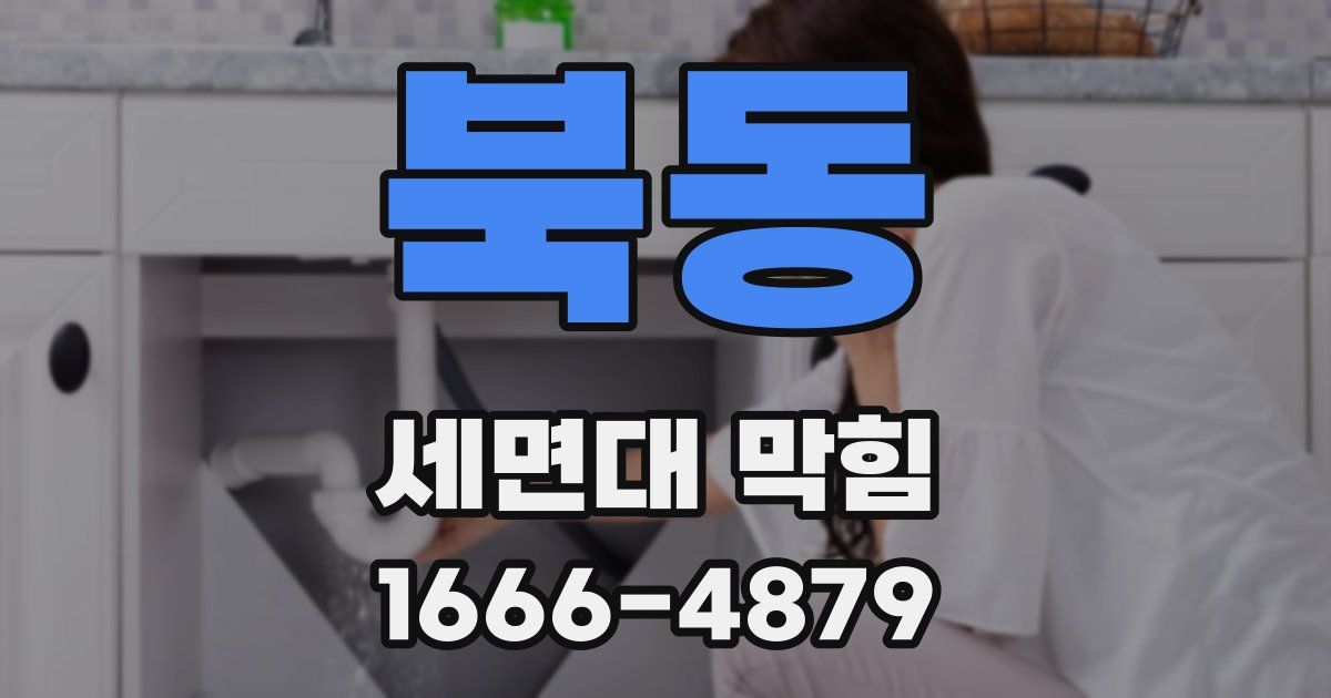 북동 세면대 막힘