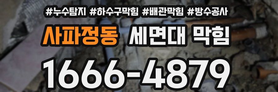 사파정동 세면대 막힘