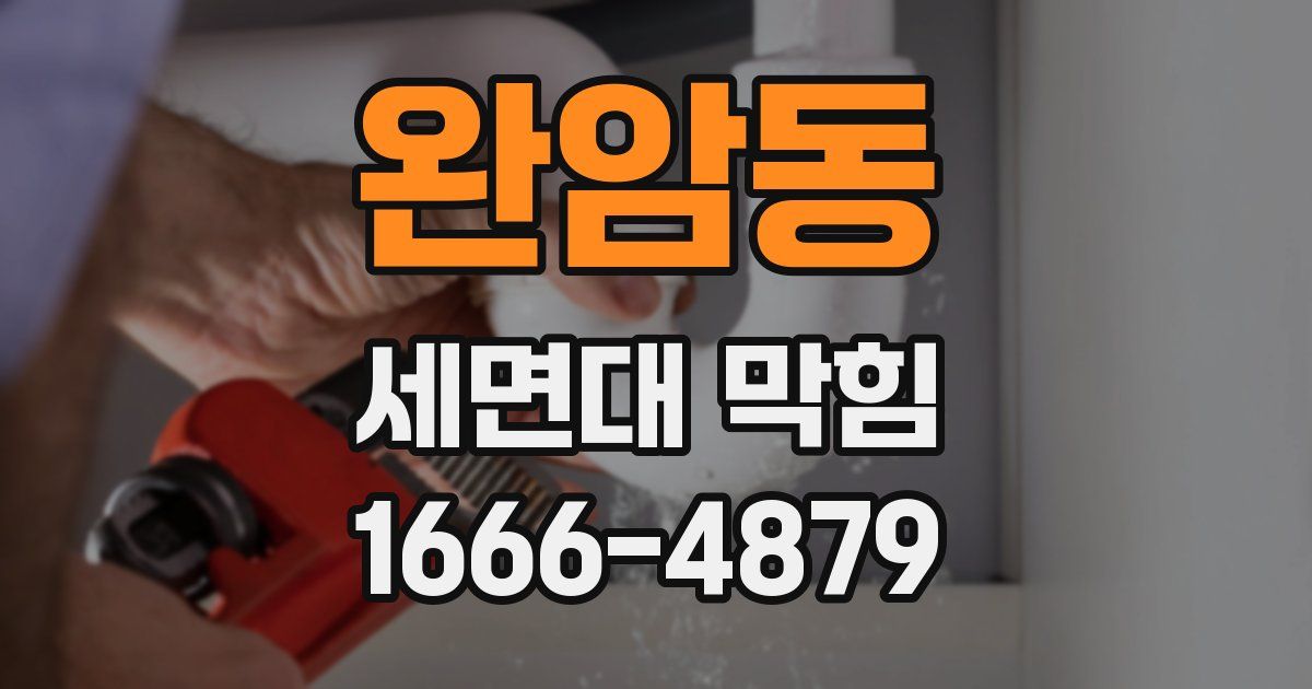 완암동 세면대 막힘