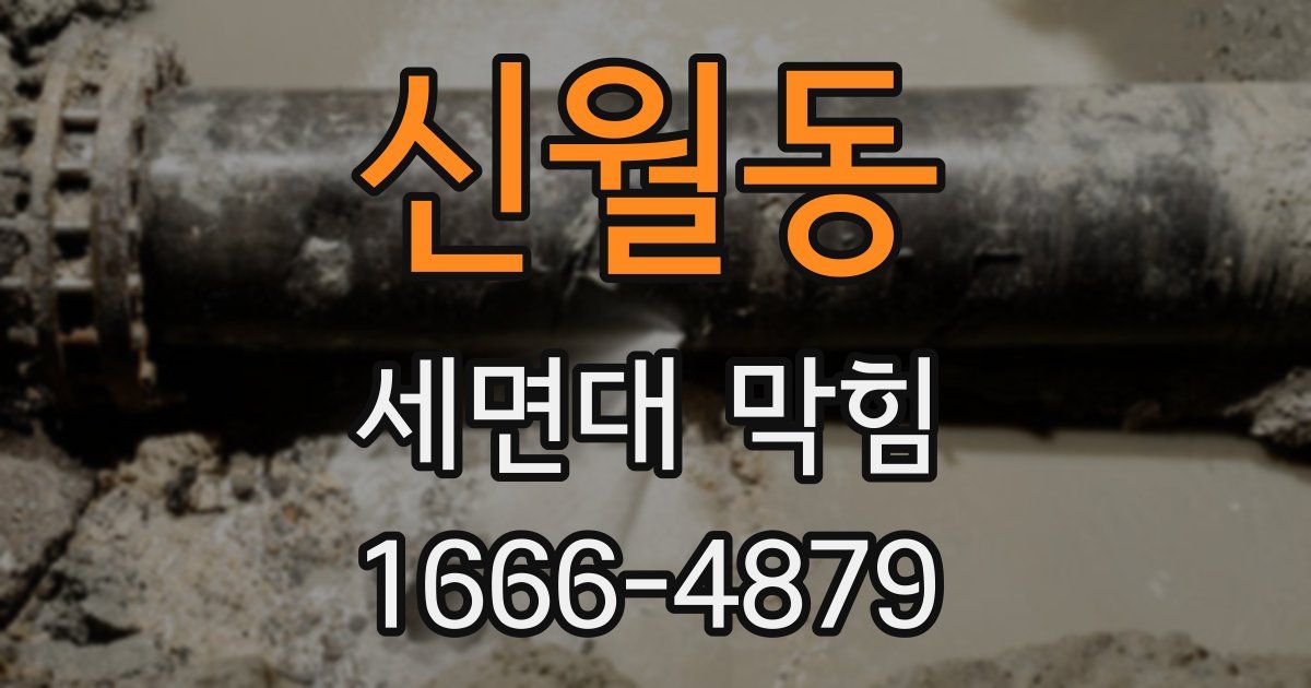 신월동 세면대 막힘