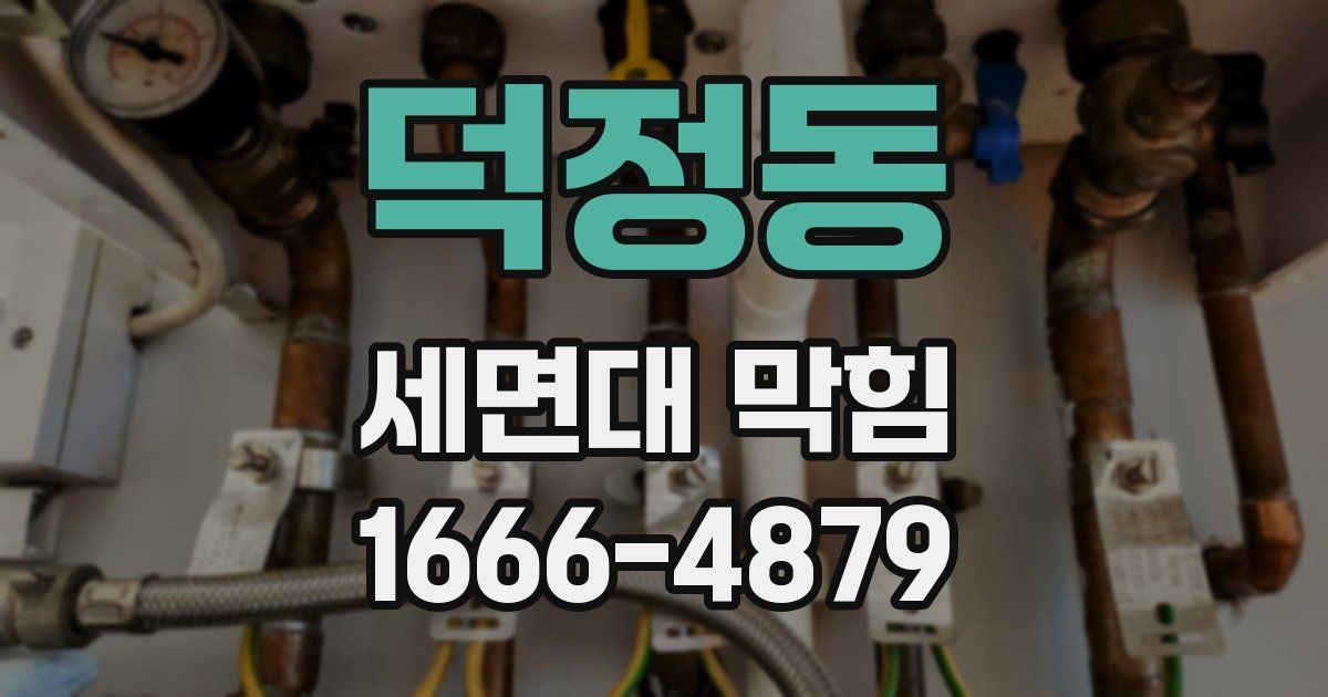 덕정동 세면대 막힘