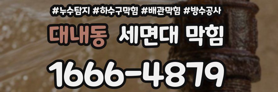 대내동 세면대 막힘