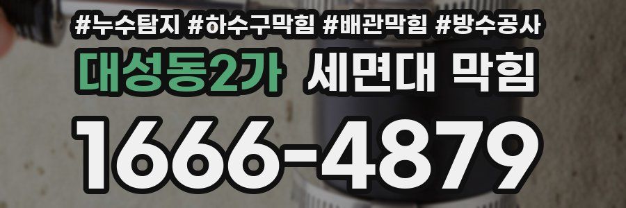 대성동2가 세면대 막힘