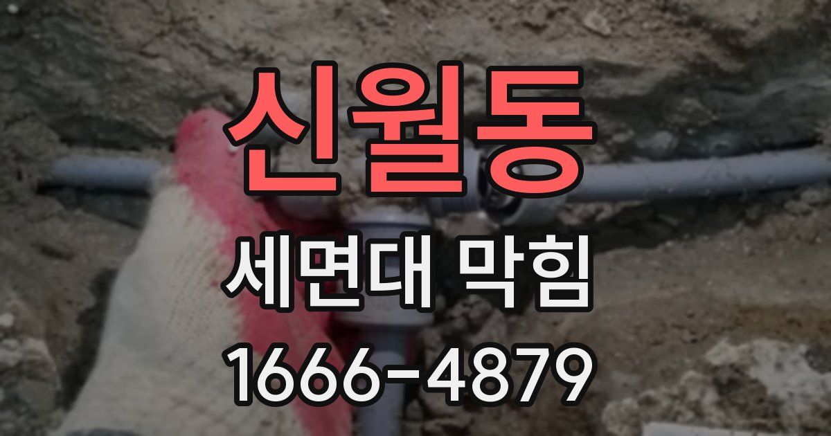 신월동 세면대 막힘
