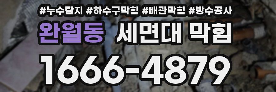 완월동 세면대 막힘