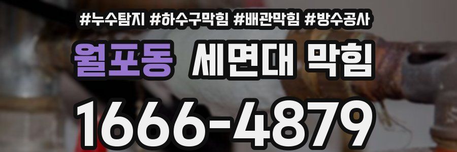 월포동 세면대 막힘