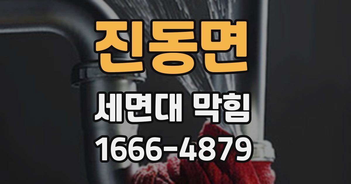 진동면 세면대 막힘