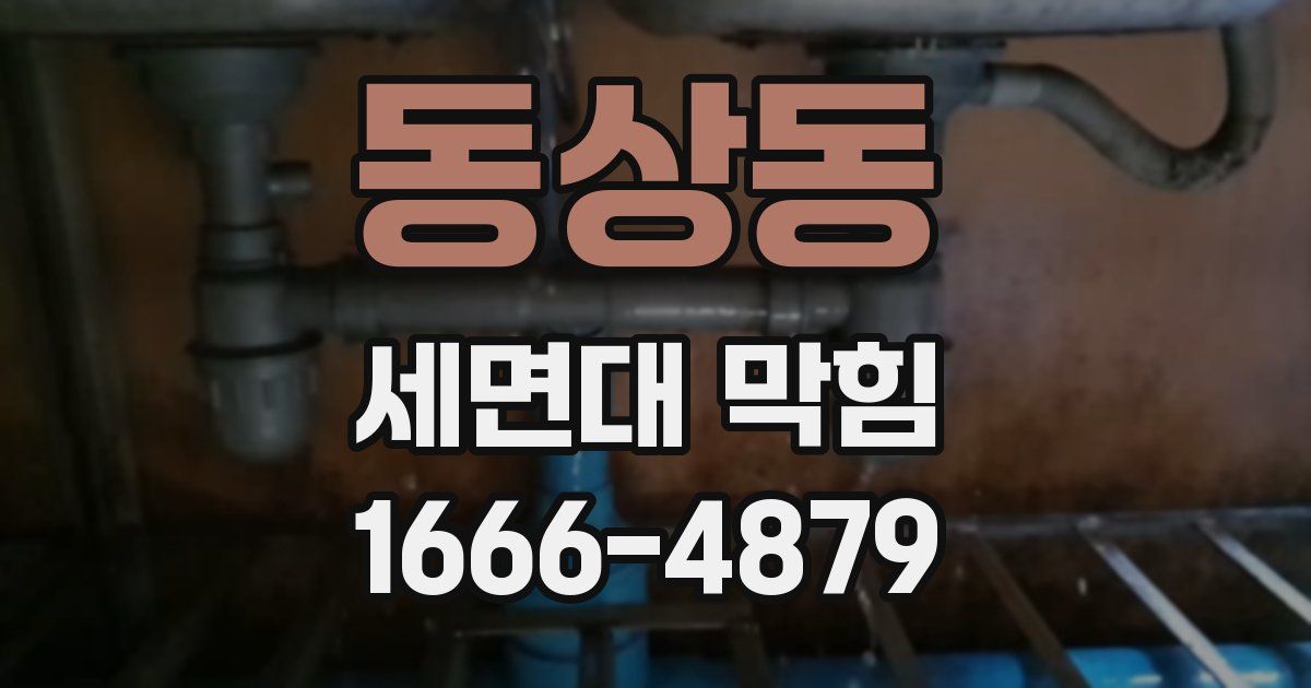 동상동 세면대 막힘
