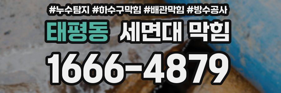 태평동 세면대 막힘
