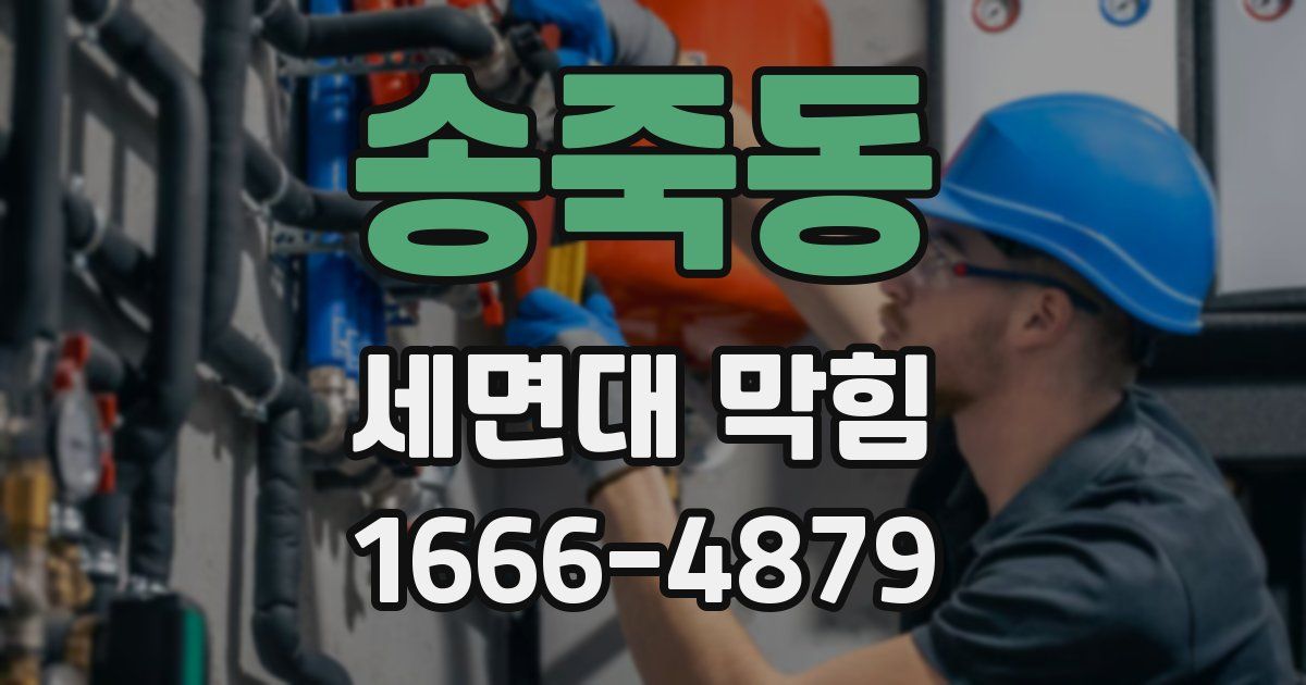 송죽동 세면대 막힘