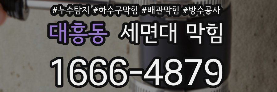 대흥동 세면대 막힘