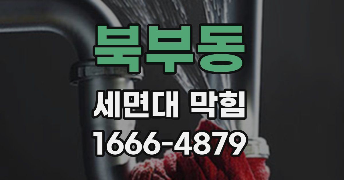 북부동 세면대 막힘