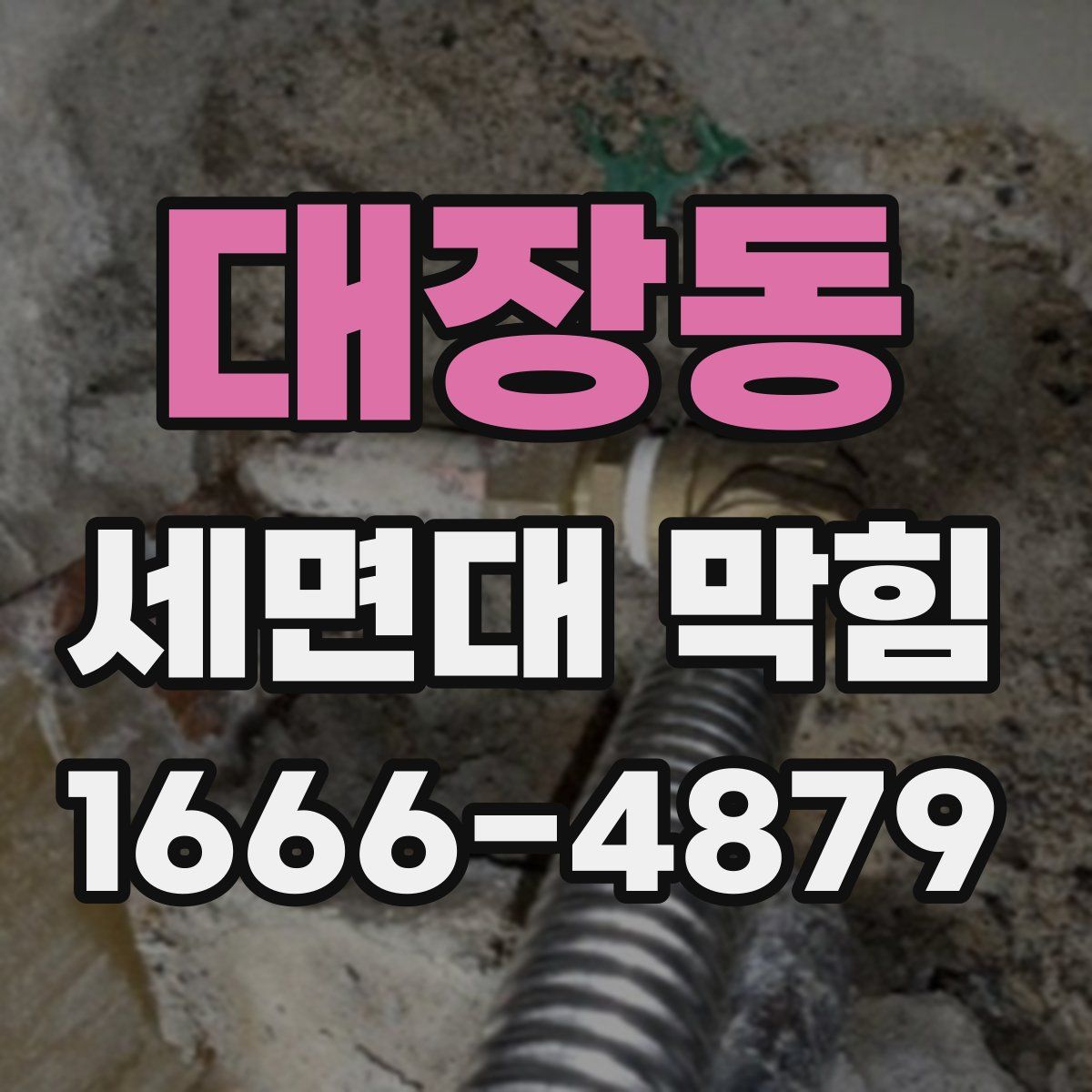 대장동 세면대 막힘