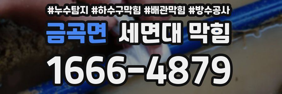 금곡면 세면대 막힘
