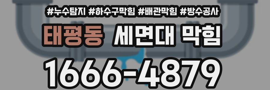 태평동 세면대 막힘