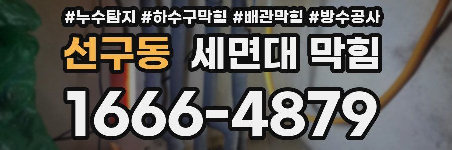 선구동 세면대 막힘