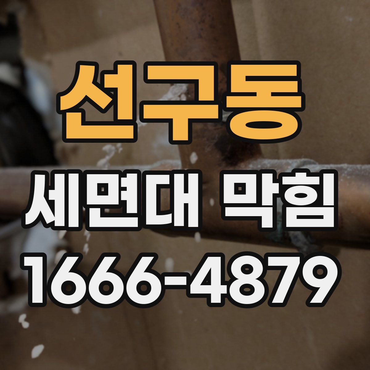 선구동 세면대 막힘