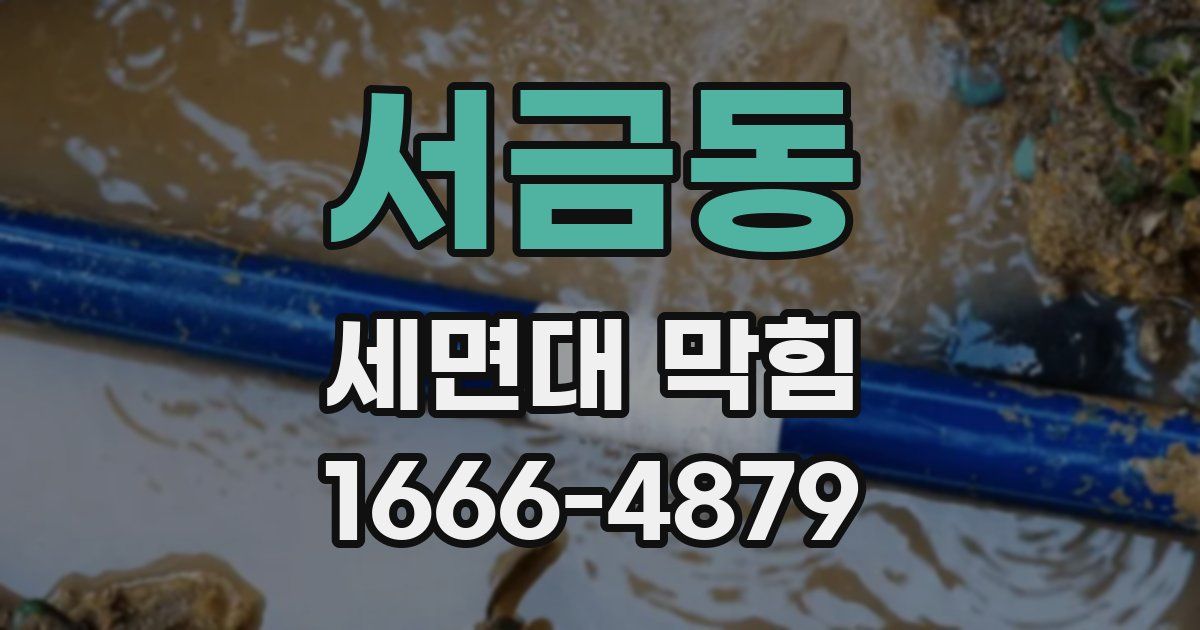 서금동 세면대 막힘