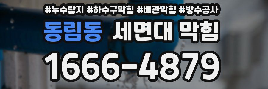 동림동 세면대 막힘